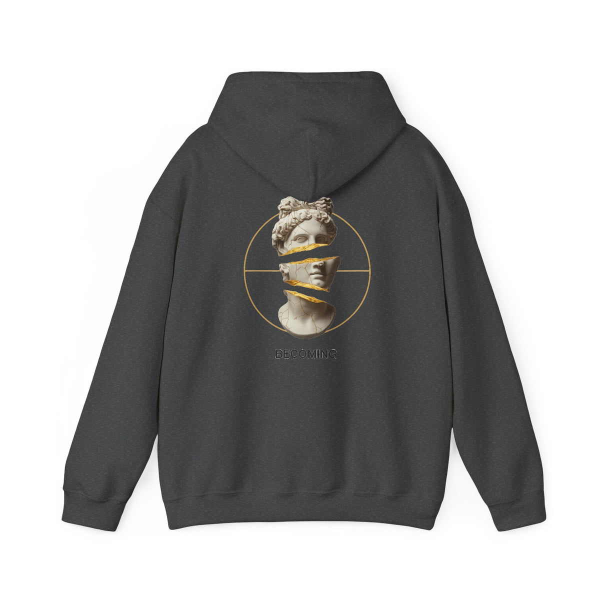 Marble Statue Hoodie — Unfinished Sculpture Art Sweatshirt