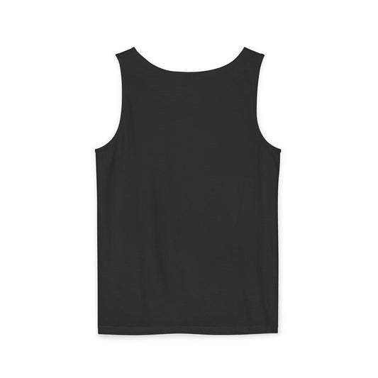 Skull Profile Tank — Gothic Cross Detail Sleeveless Top