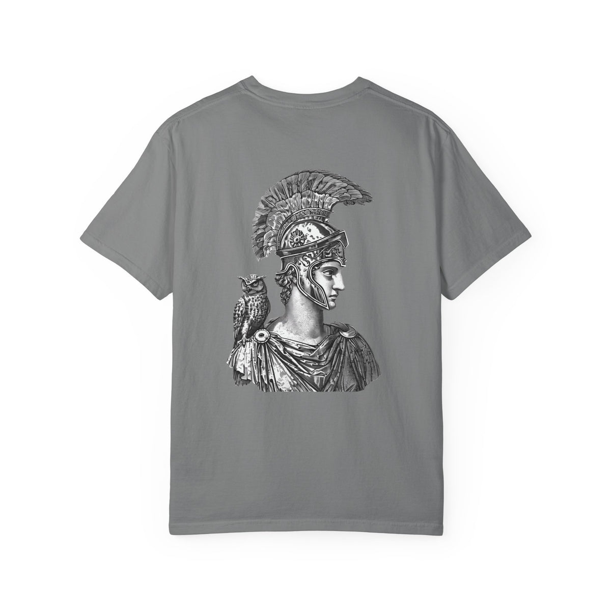 Athena Vintage Helmet T-Shirt — Classical Goddess Illustration Tee
