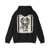 Floral Skull Hoodie — Botanical Memento Mori Vanitas Print