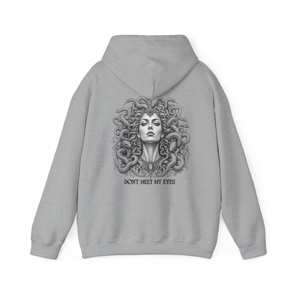 Medusa Hoodie — Greek Mythology Gorgon Back Print Sweatshirt