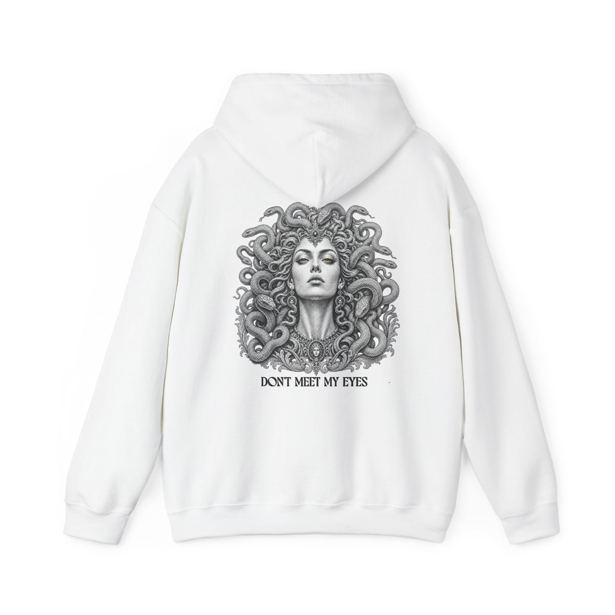 Medusa Hoodie — Greek Mythology Gorgon Back Print Sweatshirt