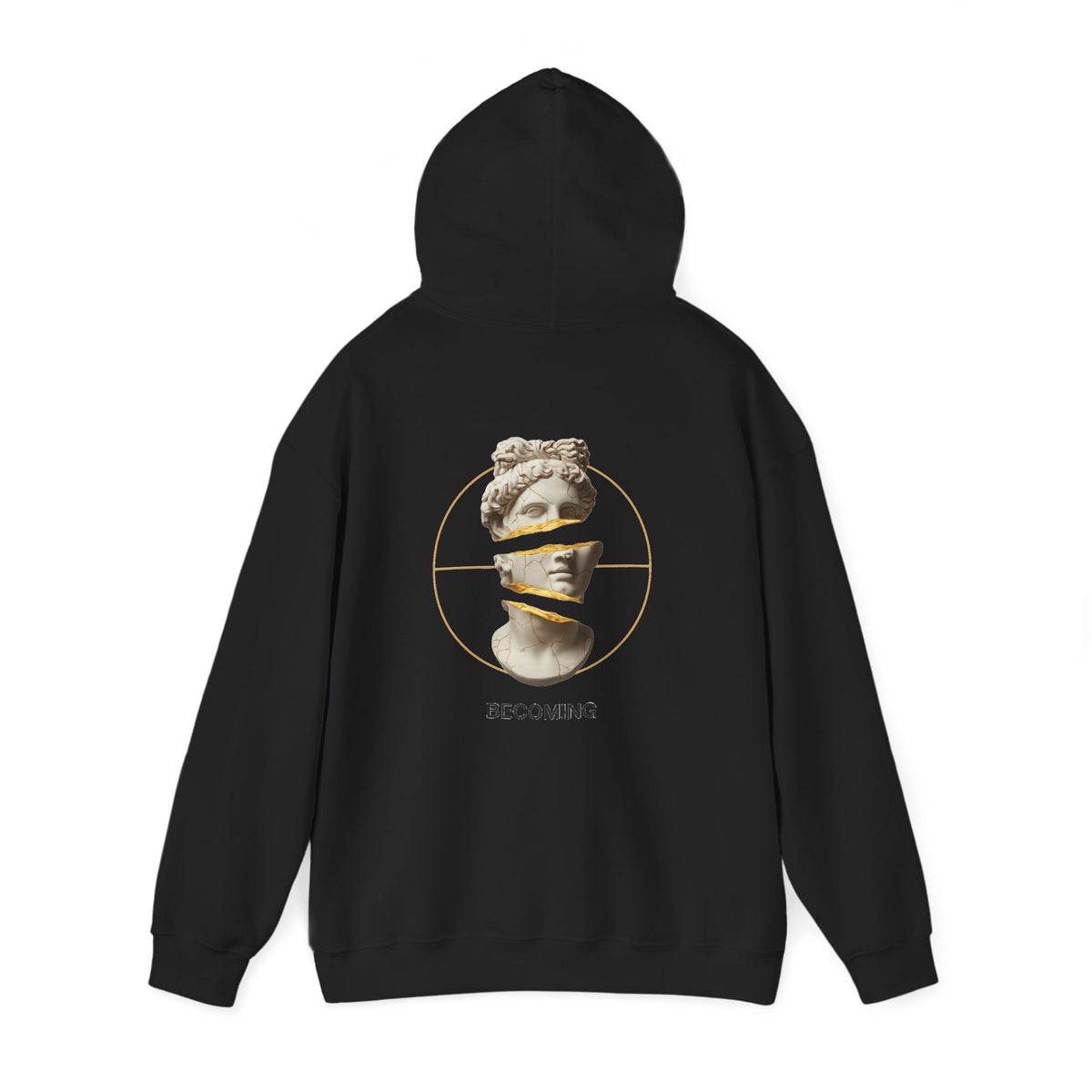 Marble Statue Hoodie — Unfinished Sculpture Art Sweatshirt