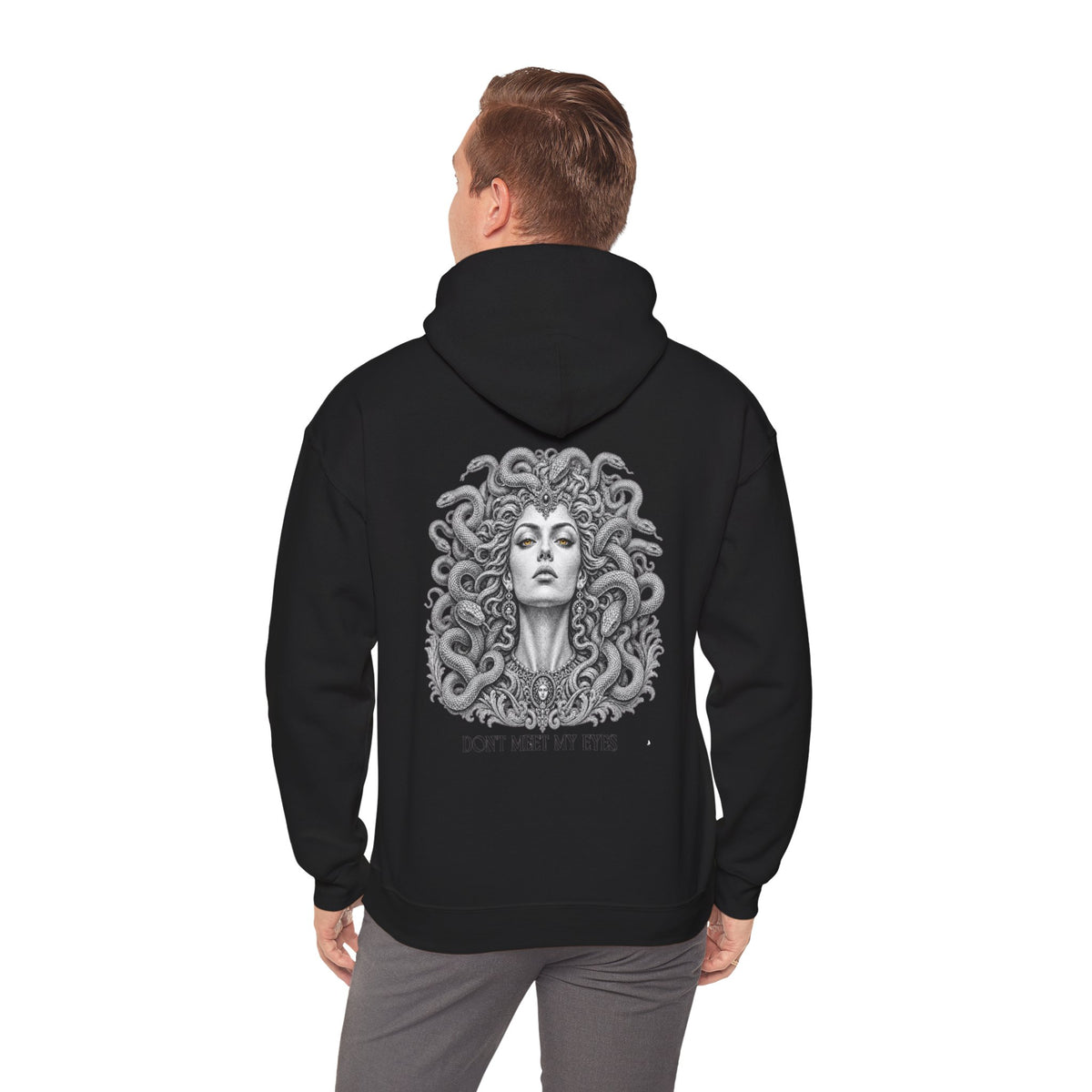 Medusa Hoodie — Greek Mythology Gorgon Back Print Sweatshirt
