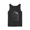 Skull Profile Tank — Gothic Cross Detail Sleeveless Top