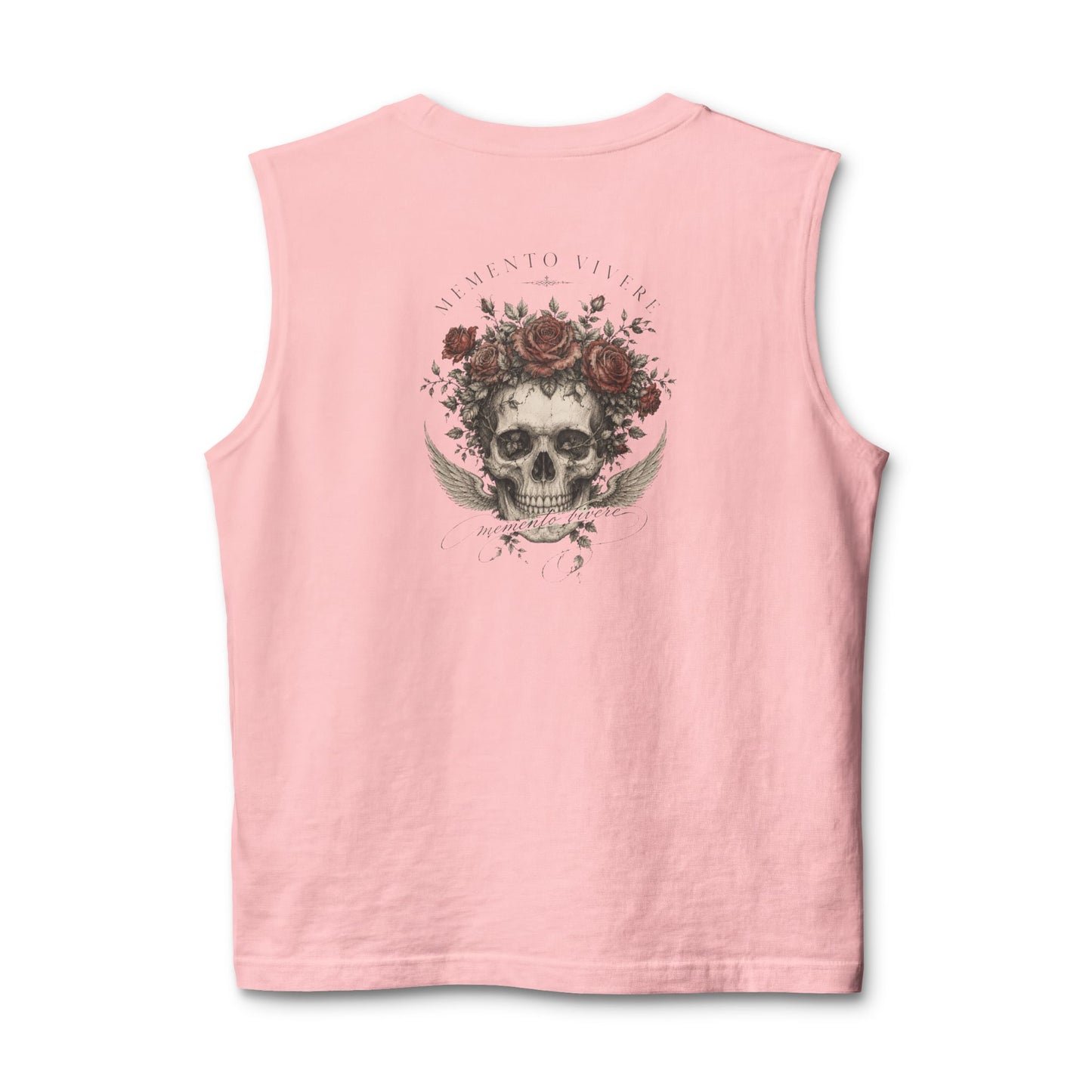 Skull & Rose Tank — Floral Back Print