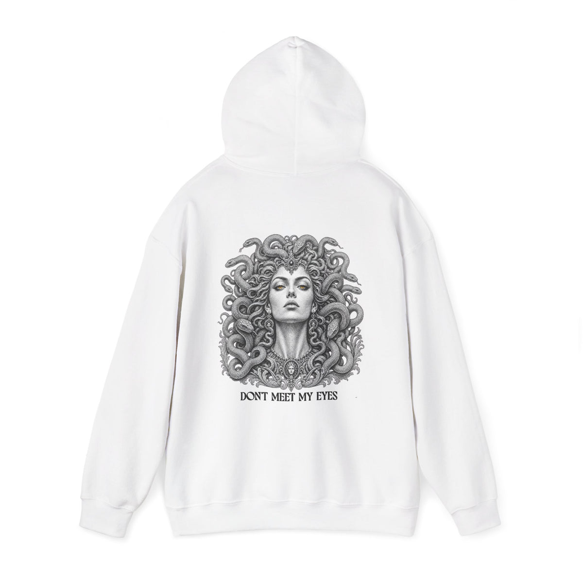 Medusa Hoodie — Greek Mythology Gorgon Back Print Sweatshirt