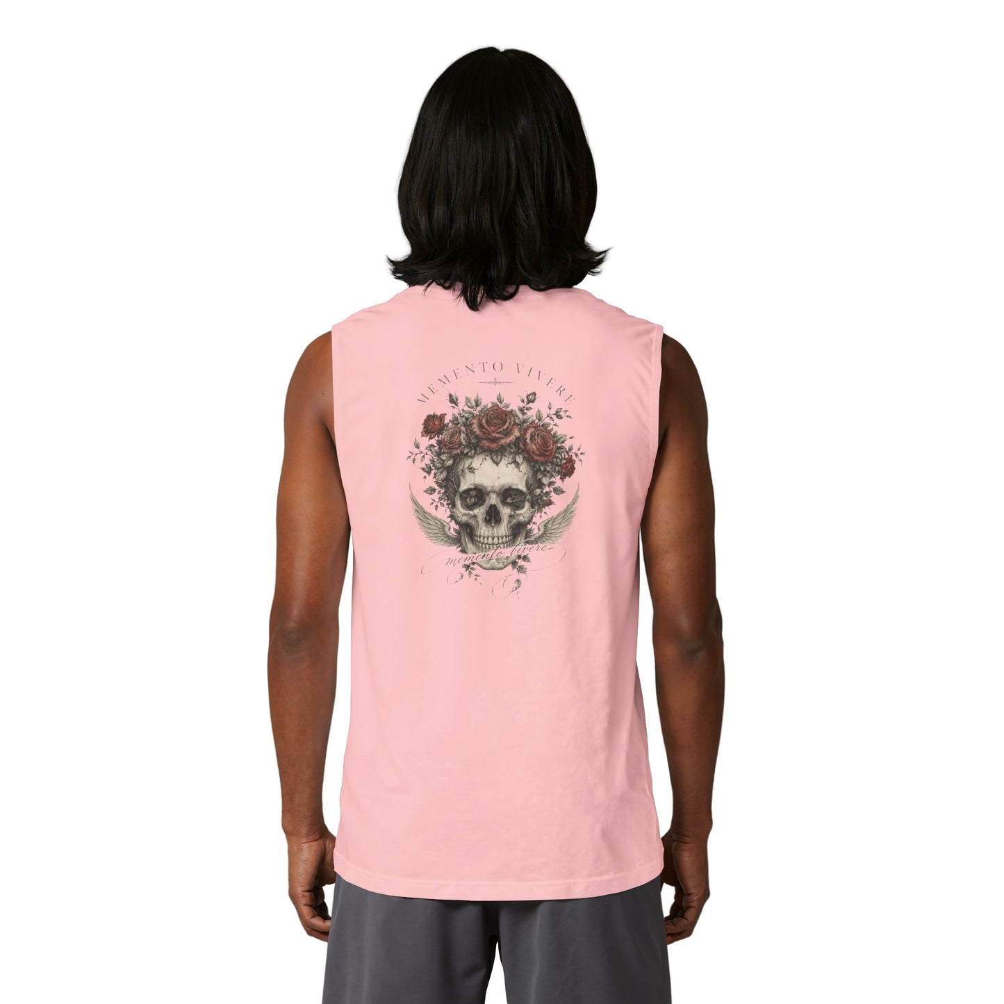 Skull & Rose Tank — Floral Back Print