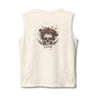 Skull and Roses Tank — Floral Memento Mori Back Print Top