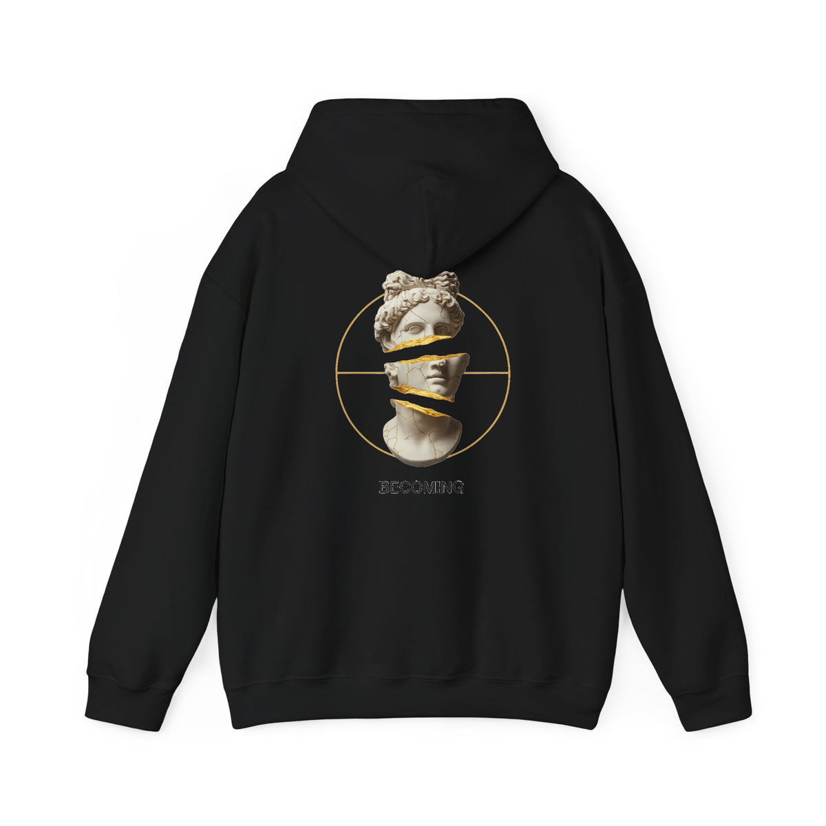 Marble Statue Hoodie — Unfinished Sculpture Art Sweatshirt
