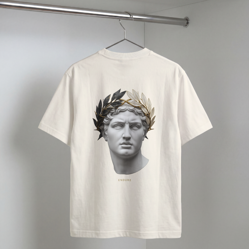 Roman Bust Tee — MMXXII Laurel Back Print