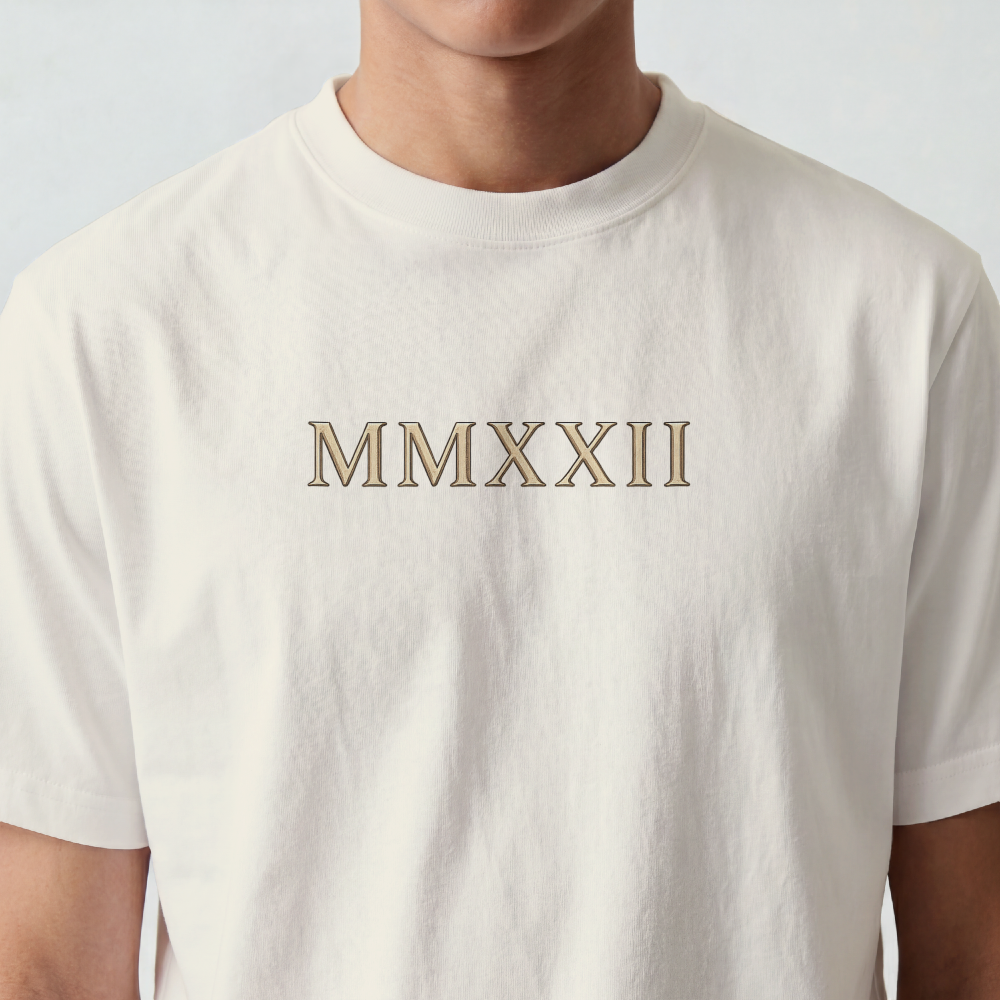 Roman Bust Tee — MMXXII Laurel Back Print