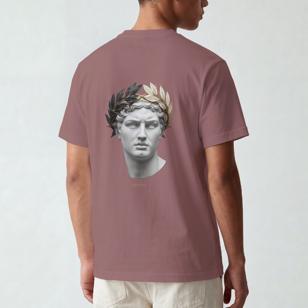 Roman Bust Tee — MMXXII Laurel Back Print