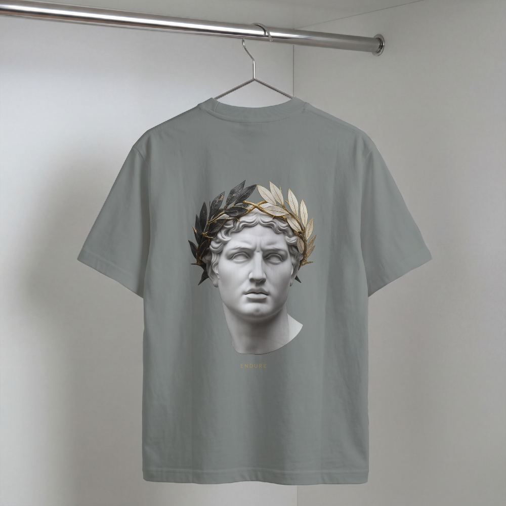 Roman Bust Tee — MMXXII Laurel Back Print
