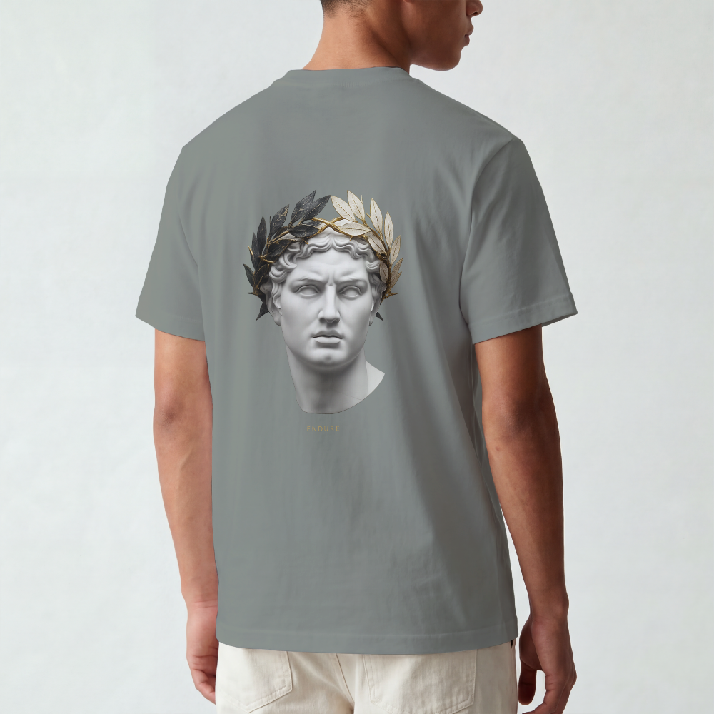 Roman Bust Tee — MMXXII Laurel Back Print
