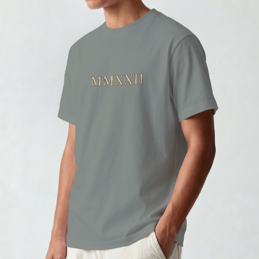 Roman Bust Tee — MMXXII Laurel Back Print