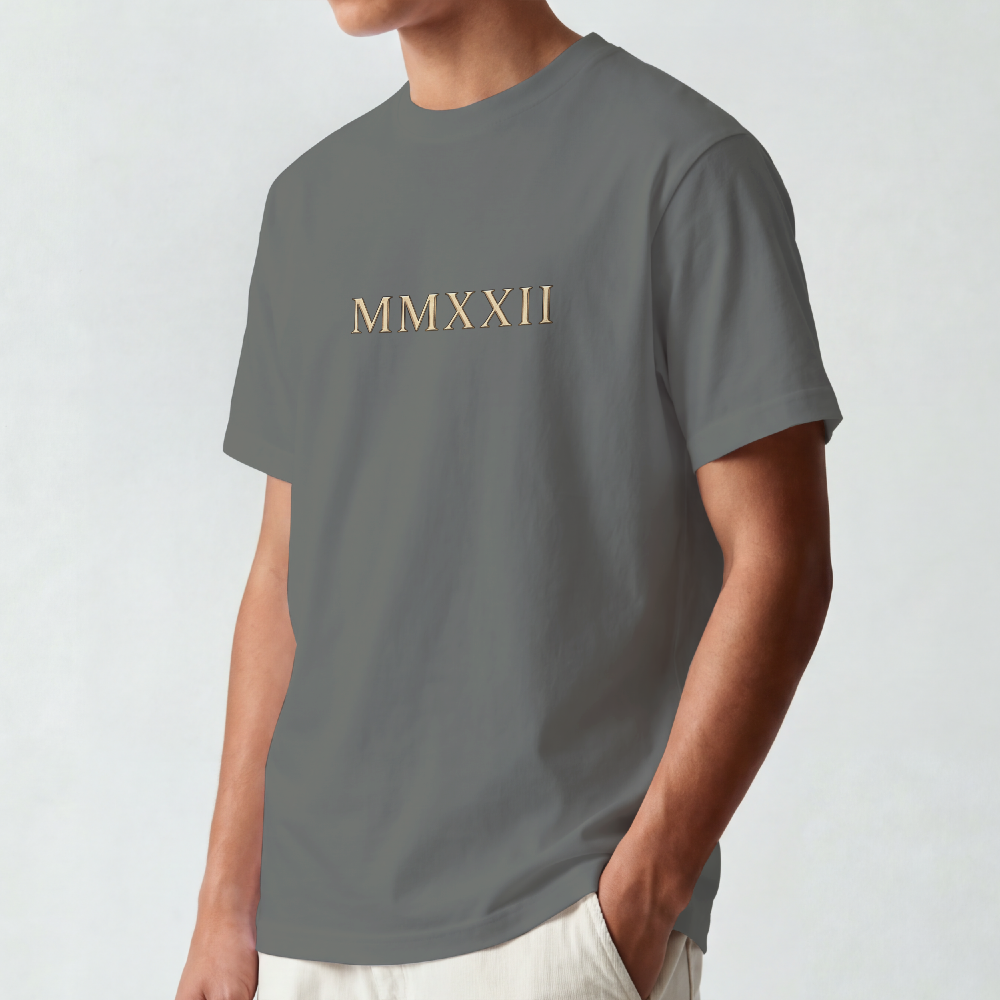 Roman Bust Tee — MMXXII Laurel Back Print
