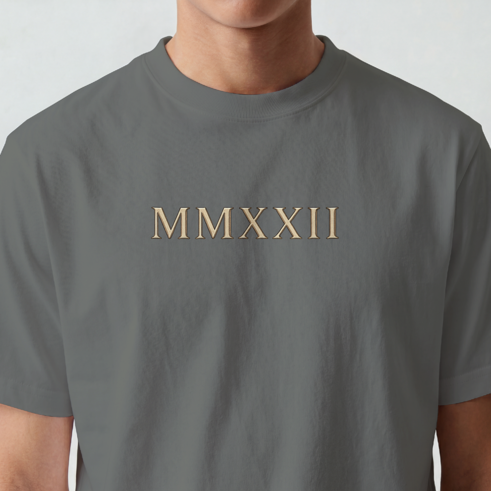 Roman Bust Tee — MMXXII Laurel Back Print