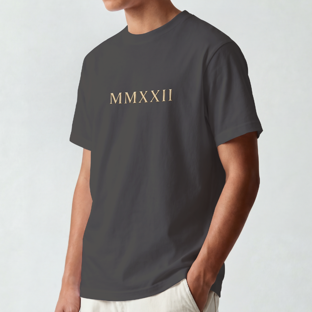 Roman Bust Tee — MMXXII Laurel Back Print