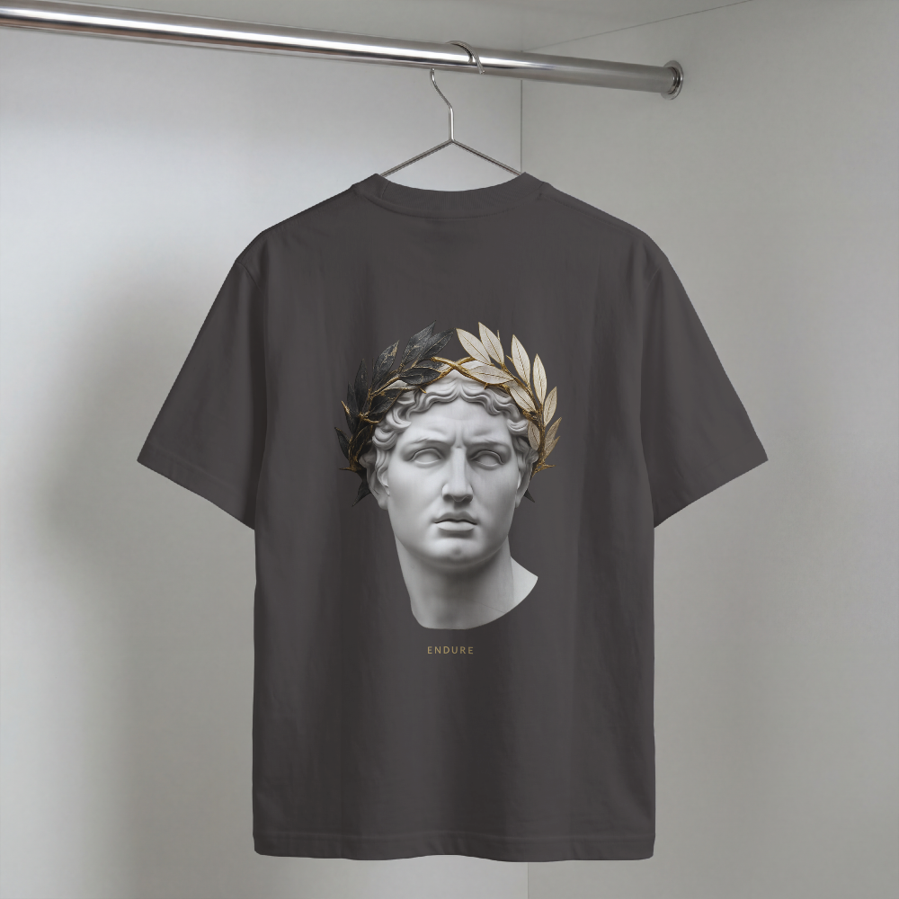 Roman Bust Tee — MMXXII Laurel Back Print