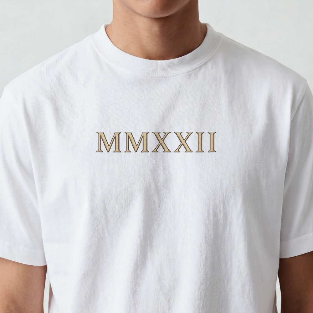 Roman Bust Tee — MMXXII Laurel Back Print
