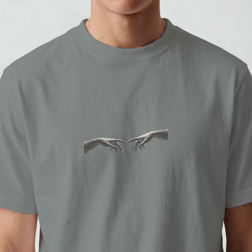 Greek Bust Tee — Red Slash