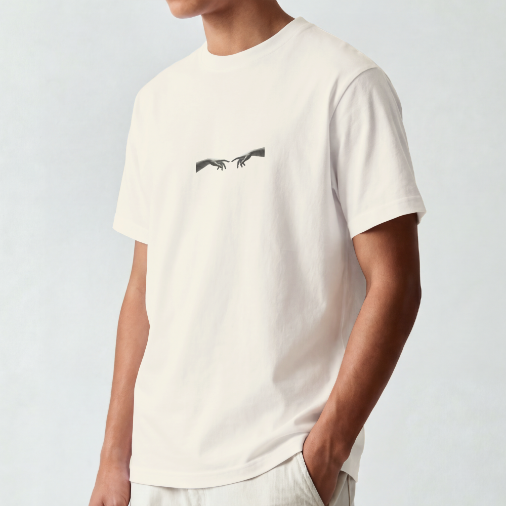 Greek Bust Tee — Red Slash