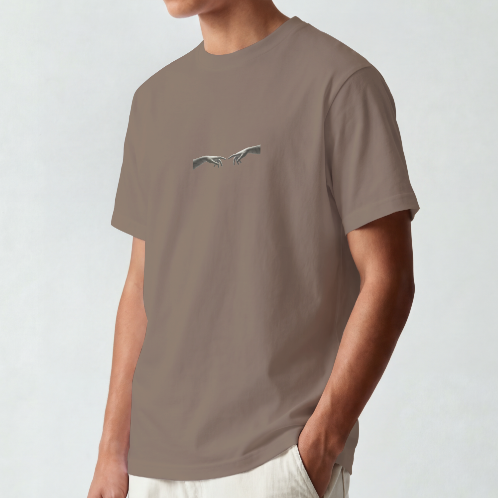 Greek Bust Tee — Red Slash