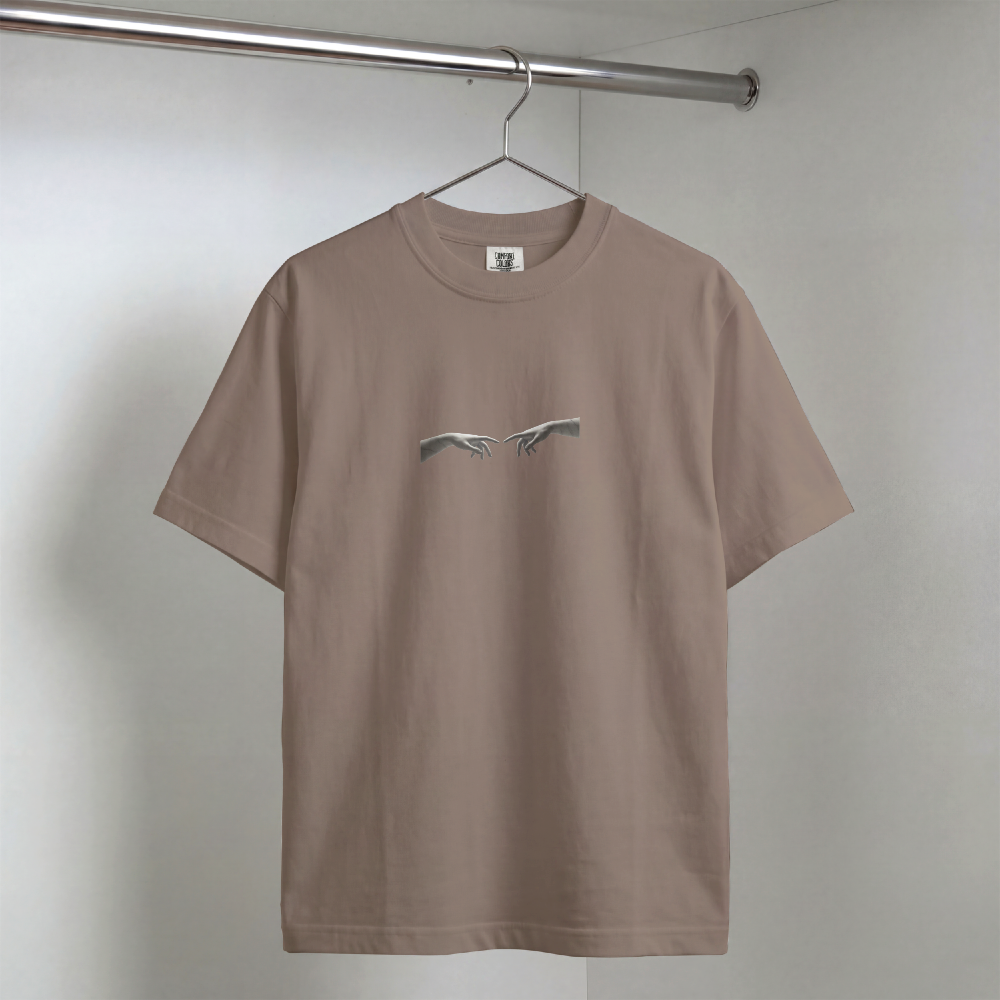Greek Bust Tee — Red Slash