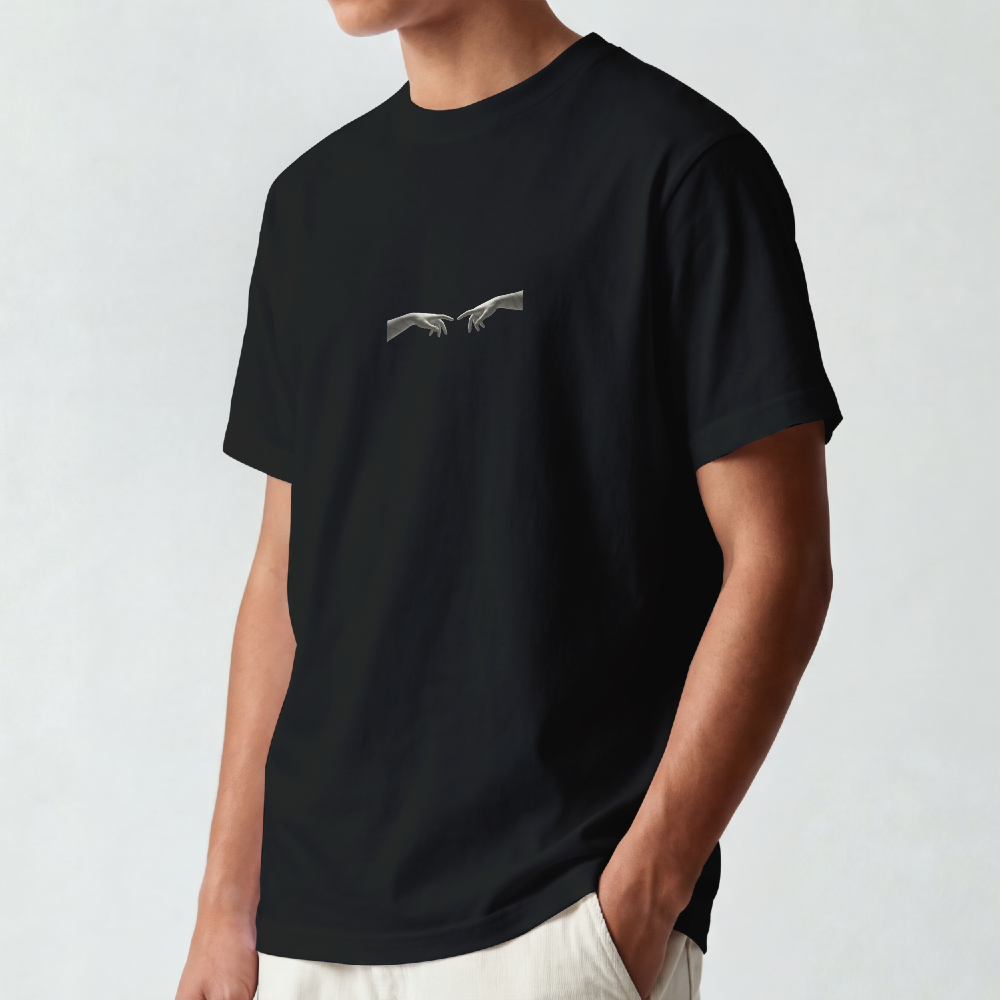 Greek Bust Tee — Red Slash