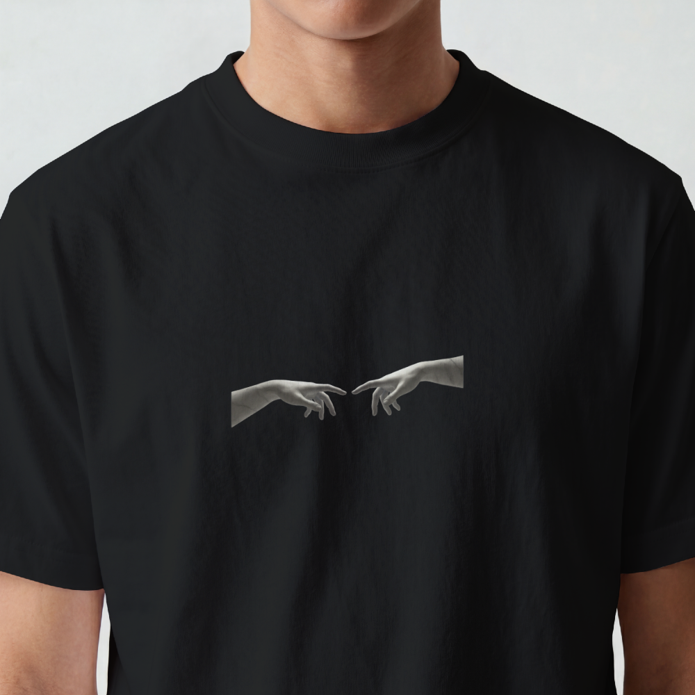 Greek Bust Tee — Red Slash