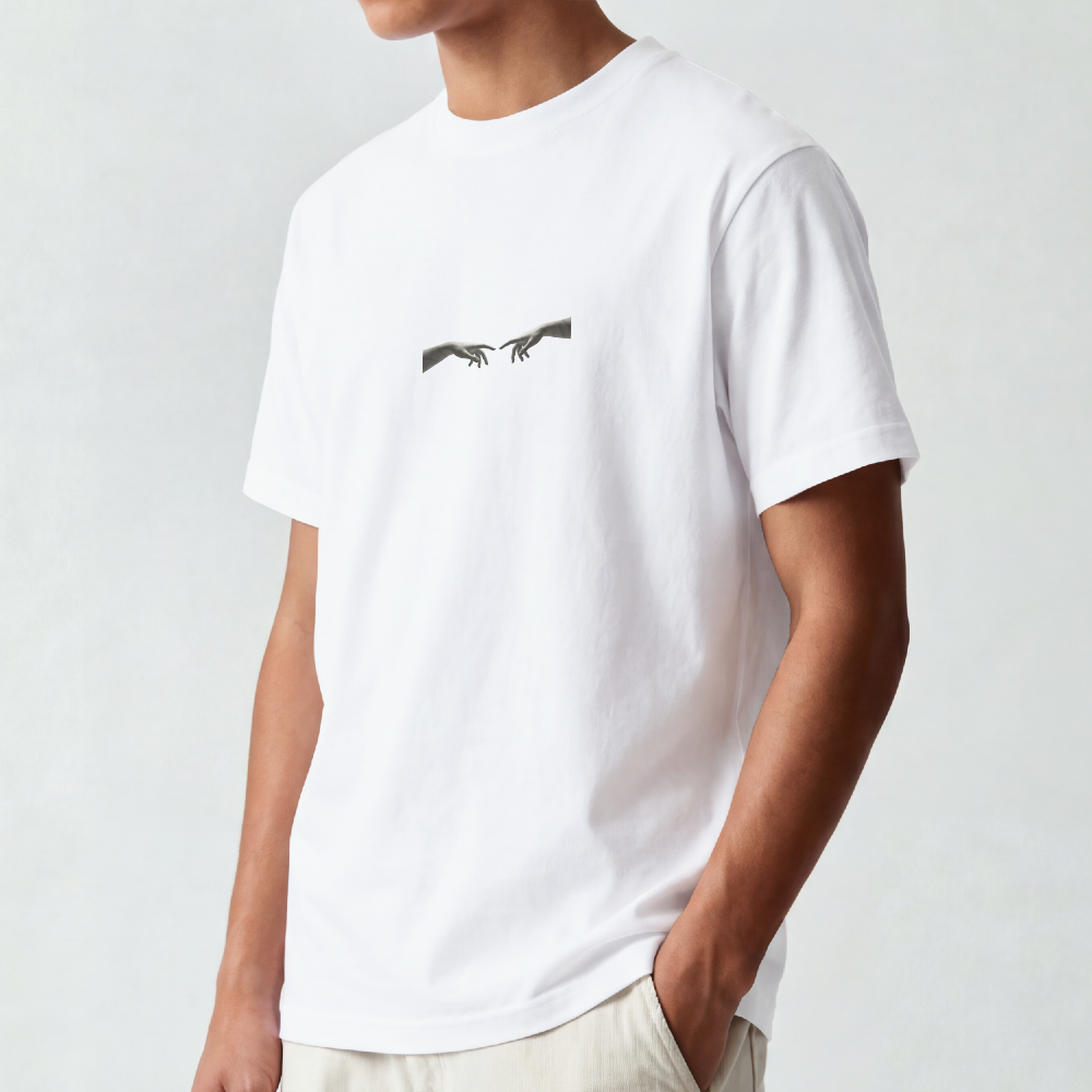 Greek Bust Tee — Red Slash