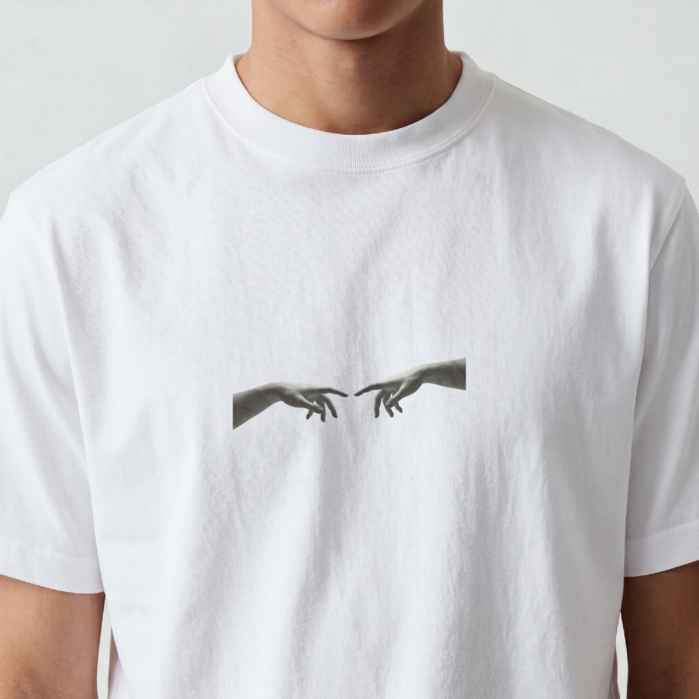 Greek Bust Tee — Red Slash