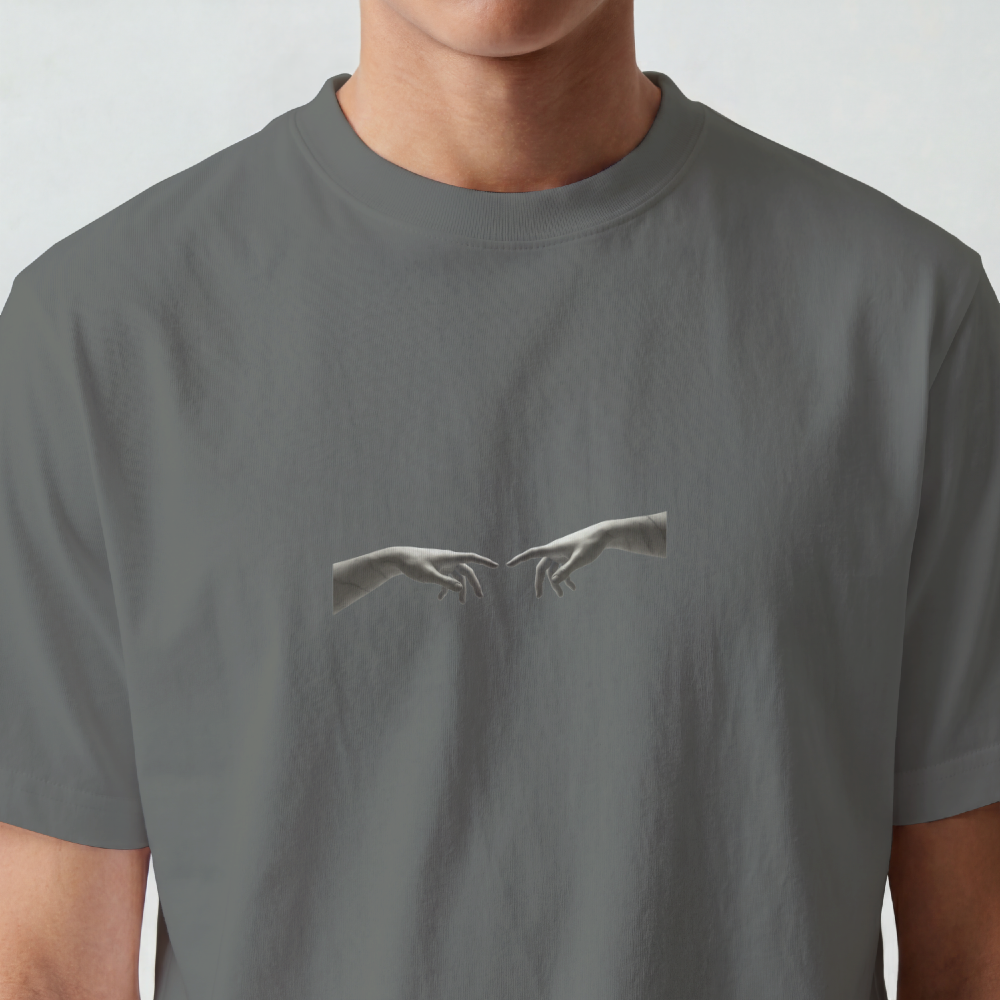 Greek Bust Tee — Red Slash