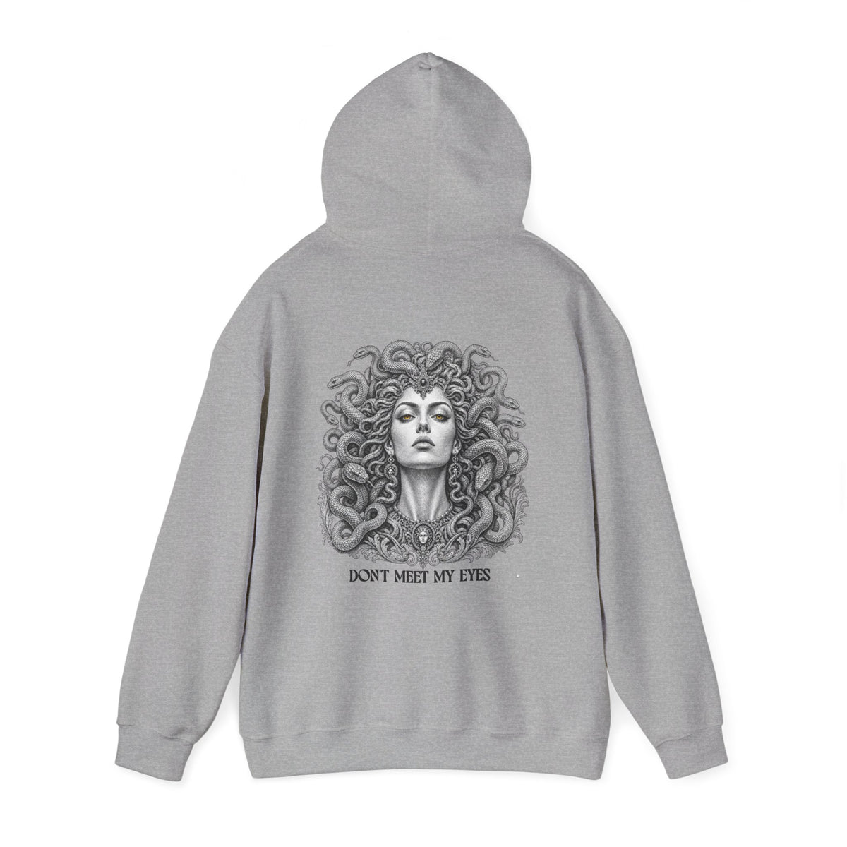 Medusa Hoodie — Greek Mythology Gorgon Back Print Sweatshirt
