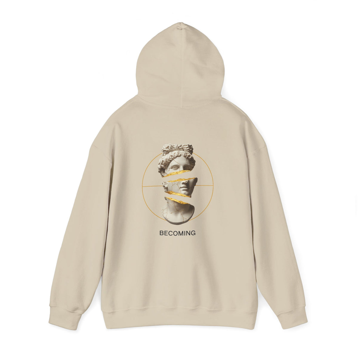 Marble Statue Hoodie — Unfinished Sculpture Art Sweatshirt
