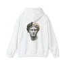 Roman Bust Hoodie — Laurel Crown Classical Statue Print