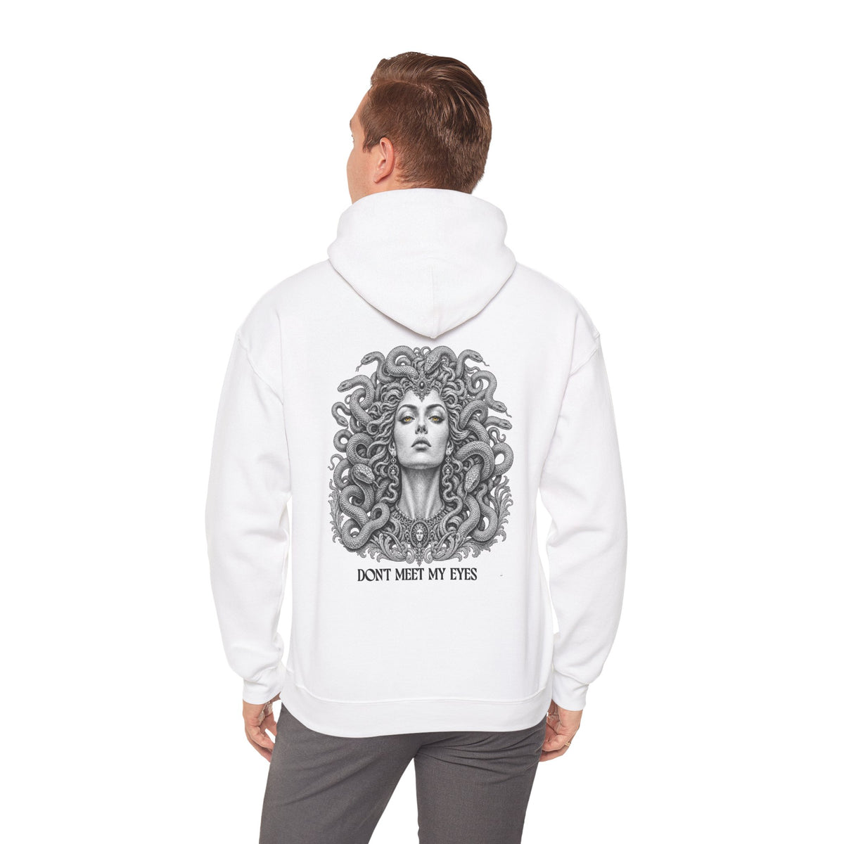 Medusa Hoodie — Greek Mythology Gorgon Back Print Sweatshirt
