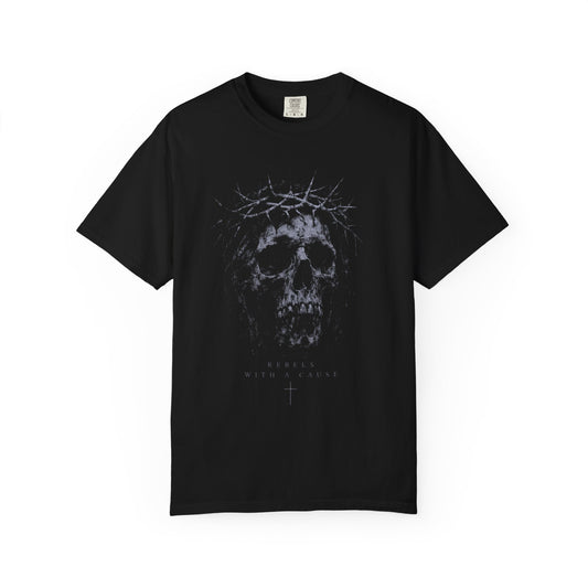 Crown of Thorns Skull Tee — Memento Mori Gothic Graphic Shirt