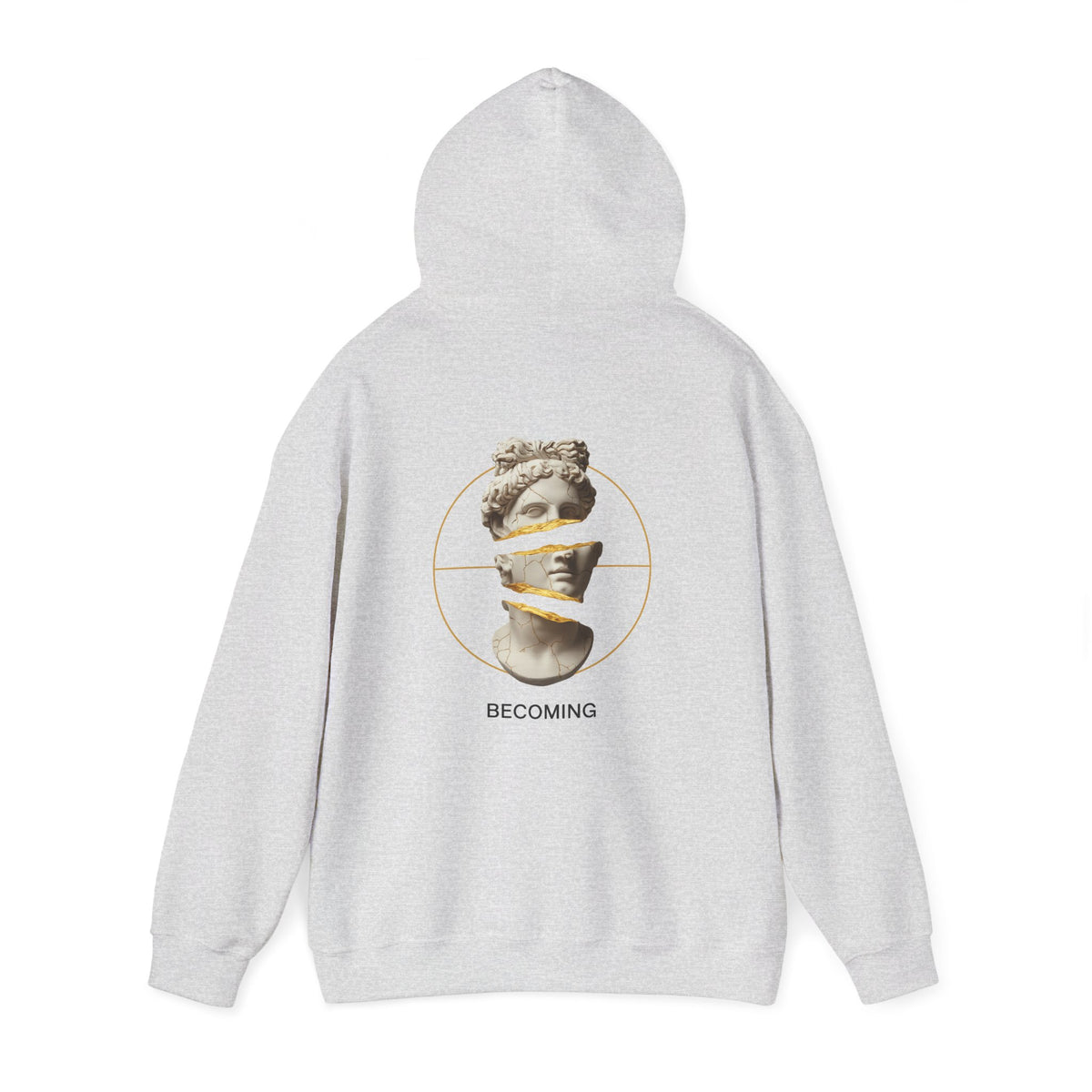 Marble Statue Hoodie — Unfinished Sculpture Art Sweatshirt