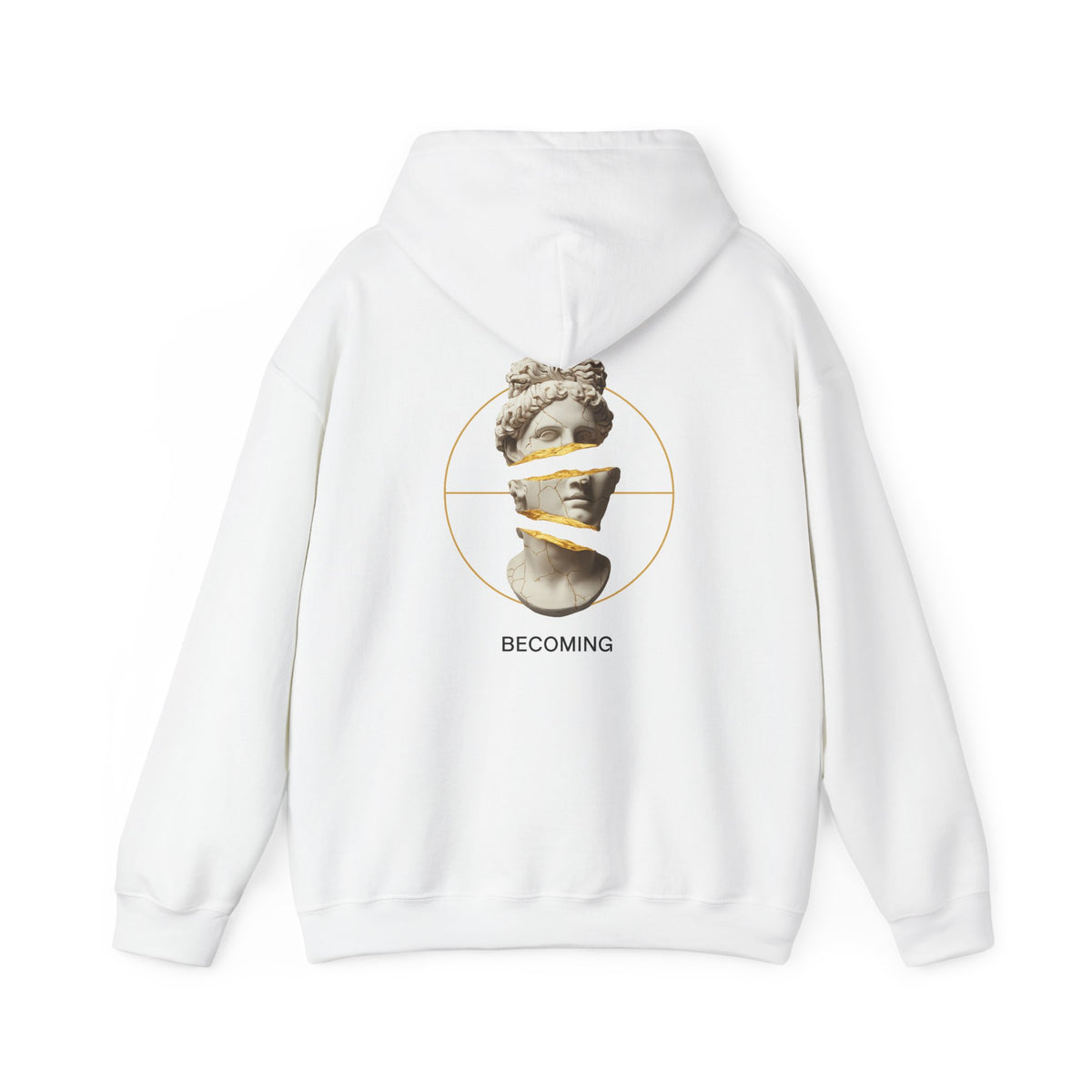 Marble Statue Hoodie — Unfinished Sculpture Art Sweatshirt