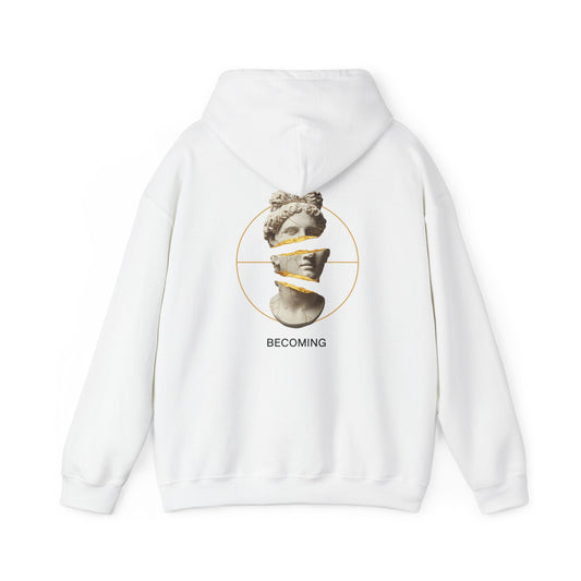 Marble Statue Hoodie — Unfinished Sculpture Art Sweatshirt