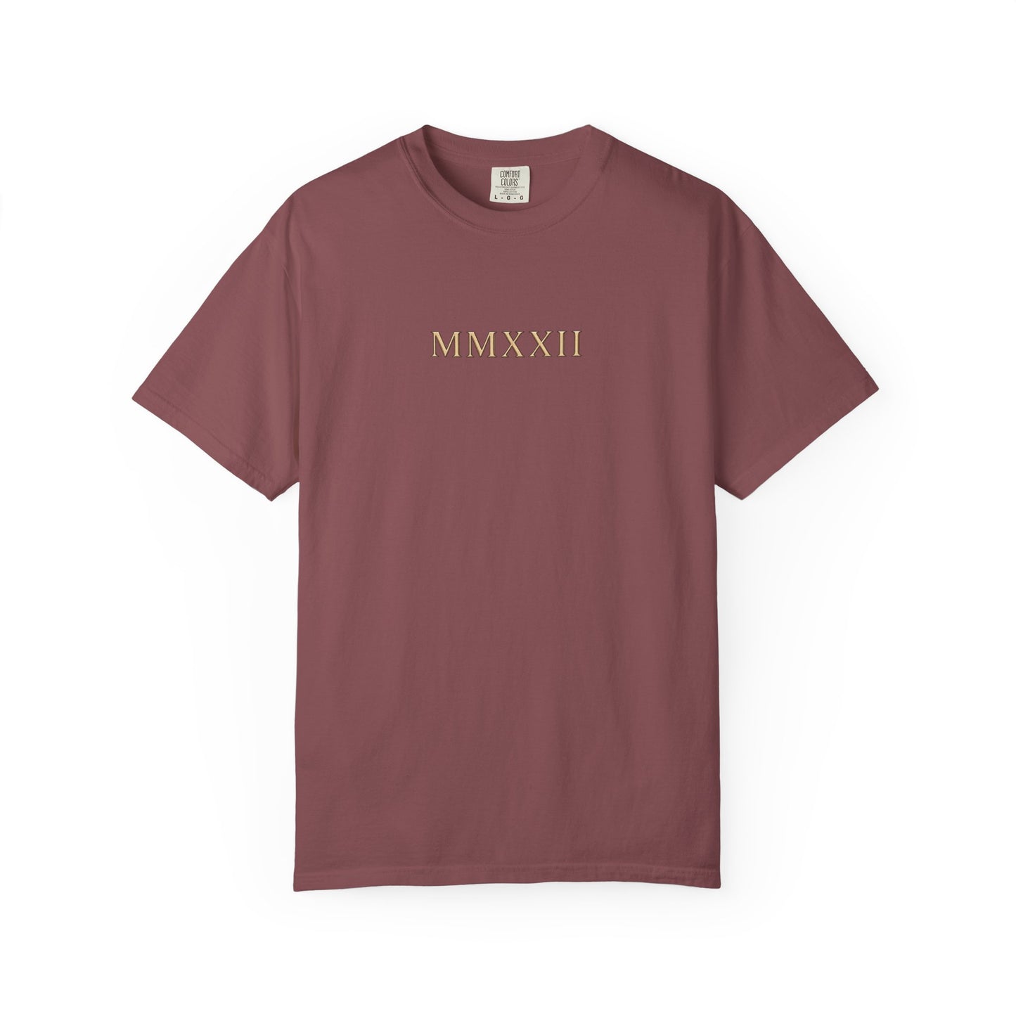 Roman Bust Tee — MMXXII Laurel Back Print