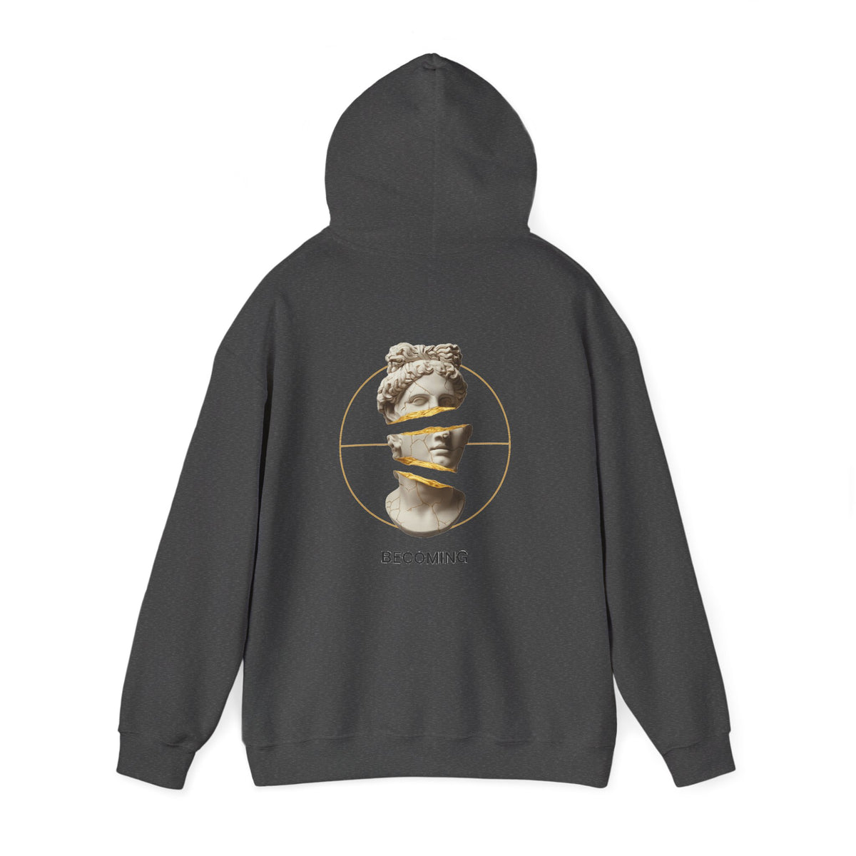 Marble Statue Hoodie — Unfinished Sculpture Art Sweatshirt