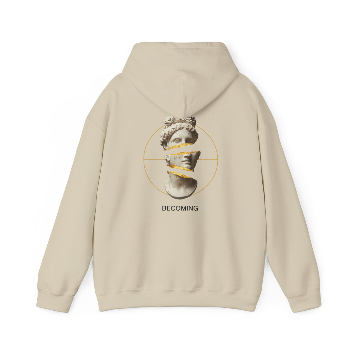 Marble Statue Hoodie — Unfinished Sculpture Art Sweatshirt