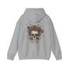 Skull and Roses Hoodie — Memento Mori Gothic Back Print