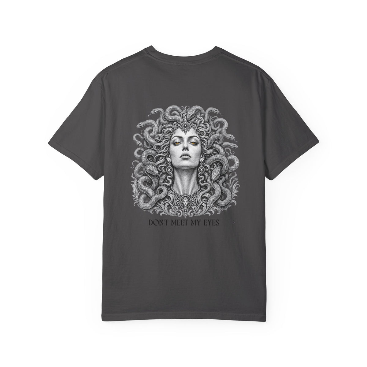 Medusa Tee — Greek Mythology Gorgon Back Print Graphic Shirt