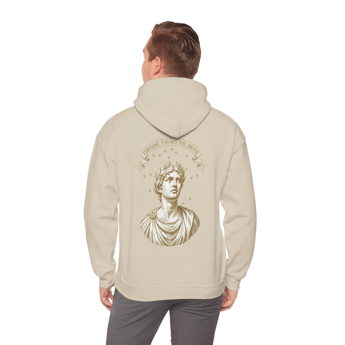 Apollo Hoodie — Greek God Statue Mythology Back Print