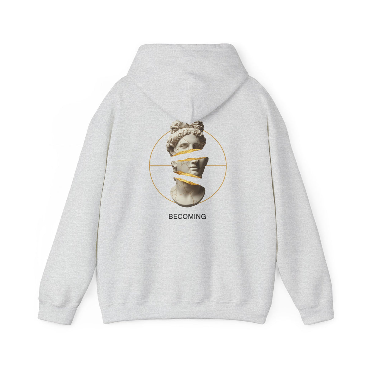 Marble Statue Hoodie — Unfinished Sculpture Art Sweatshirt