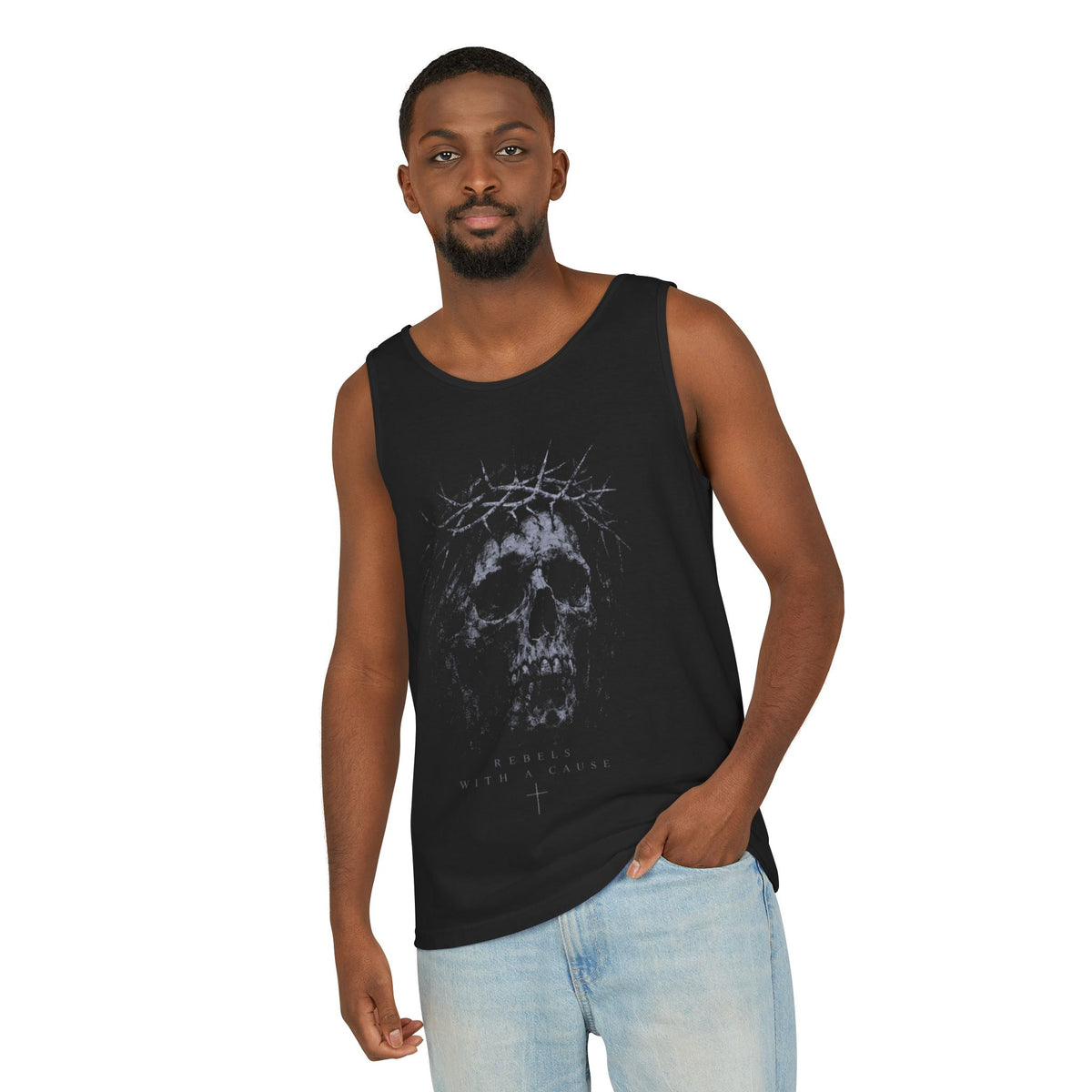 Crown of Thorns Tank — Gothic Skull Sleeveless Top